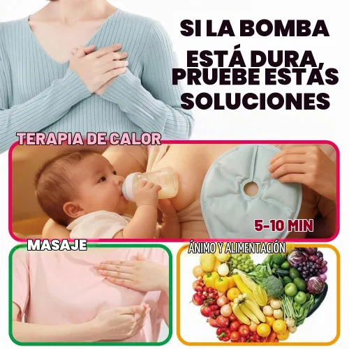 Vista 11 de Extractor de Leche Manual - Bomba de Mano de Succión Ajustable de Silicona para Lactancia, Pequeño Extractor Manual Portátil de Leche Materna