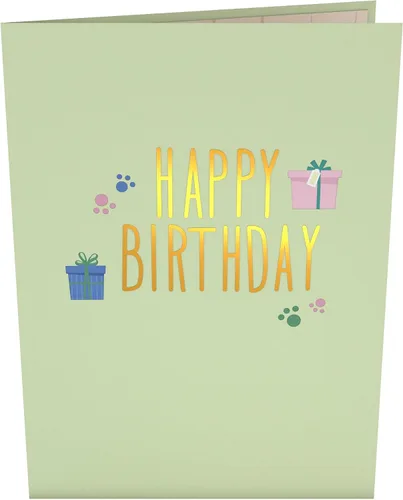 Vista 3 de Lovepop Tarjeta desplegable de cumpleaños para ella, él, hombres, mujeres, tarjetas de felicitación de animales 3D, cumpleaños, 5 x 7 pulgadas