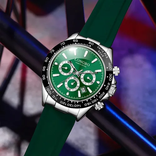 Vista 3 de devaco Relojes luminosos del cronógrafo del calendario de los hombres, relojes de moda de los hombres