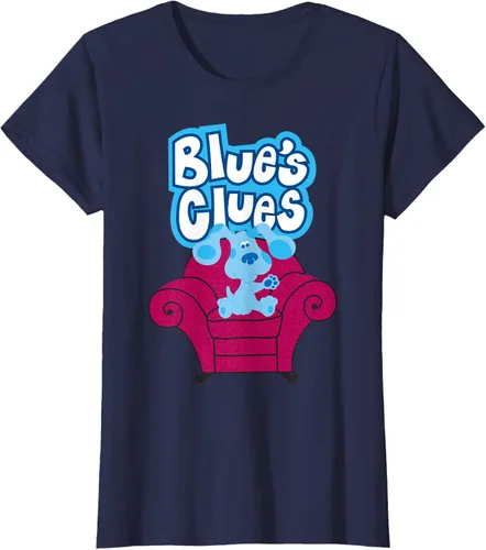 Vista 31 de Camiseta Blue's Clues On Red Sofa Negro