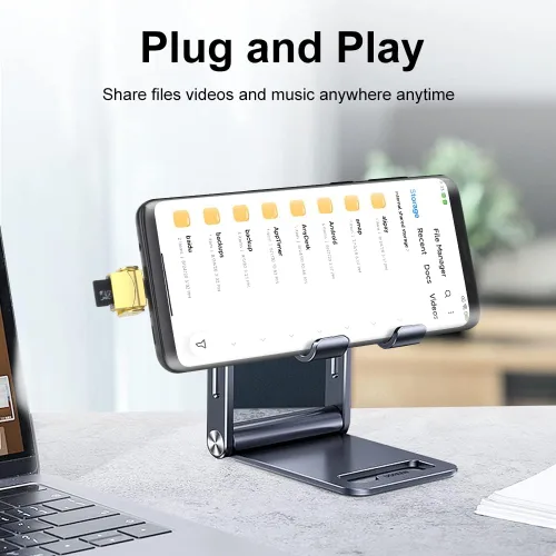 Vista 4 de BorlterClamp - Lector de tarjetas Micro SD, USB C a Micro SD/TF, lector de tarjetas de memoria USB C a Micro SD/TF, compatible con MacBook