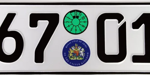 Vista 4 de Placa de matrícula europea personalizada de Gran Bretaña