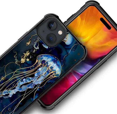 Vista 963 de Funda compatible con iPhone 15, diseño de elefantes africanos, diseño increíble a prueba de golpes, antiarañazos, carcasa trasera de policarbonato