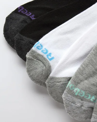 Vista 4 de Reebok Calcetines acolchados de corte bajo transpirables para mujer (12 unidades)