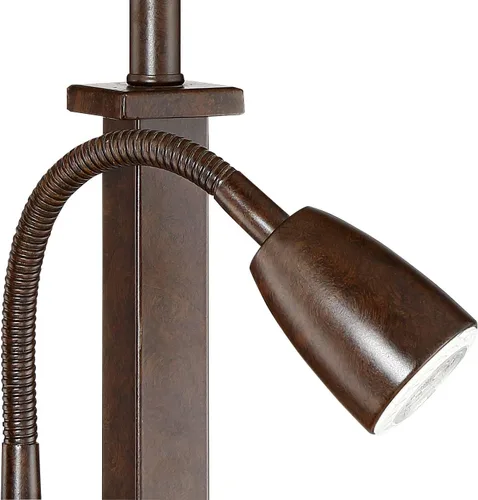 Vista 5 de Deacon - Lámpara de escritorio de 26 pulgadas de alto, cuello de cisne USB bronce