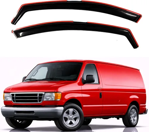 Vista 125 de KPY Protector de lluvia compatible con Ford Bronco 1980-1996, Ford F150 F250 F350, deflectores de ventilación lateral para visera de ventana