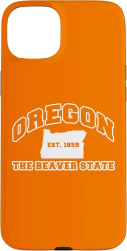 Vista 9 de iPhone 16 Oregon Souvenir Vacation Est 1859 The Beaver State Adults Case