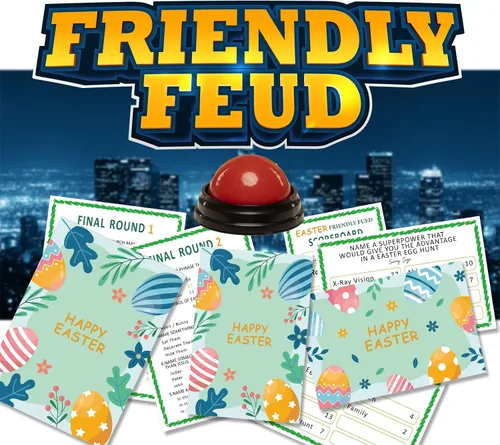 Vista 5 de Juego de peleas amistosas para el día de Pascua, suministros de juego de fiesta del día de Pascua, juegos del día de Pascua para adultos