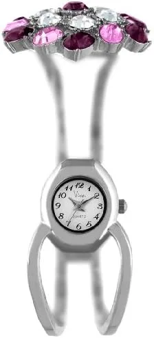 Vista 2 de Peugeot Viva 4353S - Reloj con brazalete con tapa de cristal multicolor, Movimiento de cuarzo