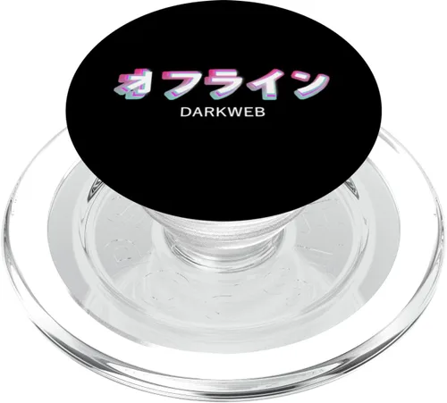 Vista 7 de DARKWEB Japanese Aesthetic Synthwave Vaporwave PopSockets Adhesive PopGrip