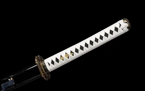 Vista 6 de Espada Katana de tajo completo, espadas de samurái reales y afiladas hechas a mano, espada de anime de 41 pulgadas