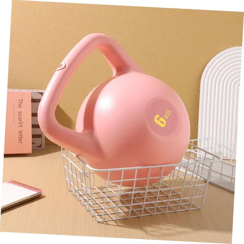 Vista 8 de SUPVOX Pesa rusa rellena de agua, peso de polietileno rosa para entrenamiento de fuerza y entrenamientos de gimnasio, equipo de ejercicio de agarre