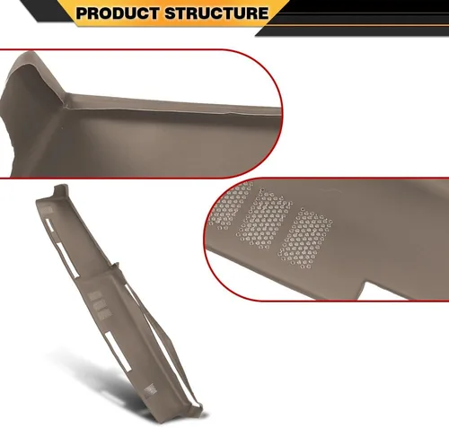 Vista 9 de CNNELL Cubierta de salpicadero compatible con Chevy tamaño completo GMC 1981-1987/compatible con Chevy SUV GMC 1981-1991 cubierta de tablero beige
