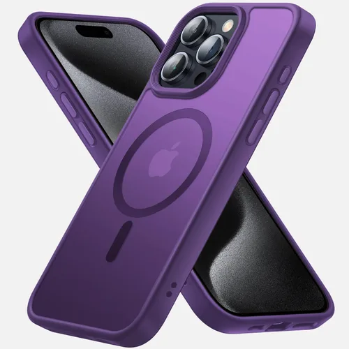 Vista 16 de Funda magnética diseñada para iPhone 11, [probada contra caídas de grado militar] [compatible con MagSafe] Funda protectora delgada translúcida mate