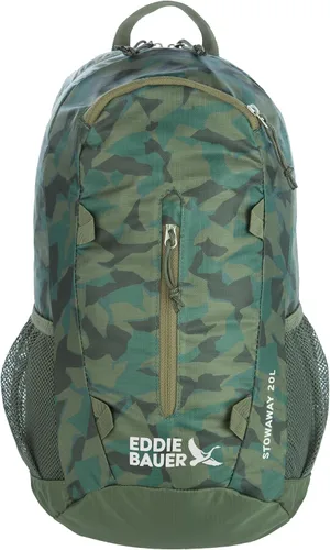 Vista 23 de Eddie Bauer Stowaway Mochila Empacable Viaje Exterior Ligera Plegable Duradera Poliéster Ripstop 30L - Cereza Negra