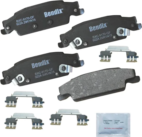 Vista 210 de Bendix Priority1 CFC154 - Juego de pastillas de freno de disco para Avanti II, Century, LeSabre, Regal, Riviera, chasis comercial, DeVille
