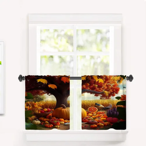 Vista 25 de Cortinas opacas de poliéster multicapa para ventanas de padre e hijo, 2 unidades, 26 x 24 pulgadas