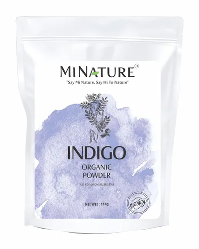 Vista 3 de Minature combo de polvo de henna e índigo (100 cada uno) Color de cabello puro y natural Sin químicos ni conservantes