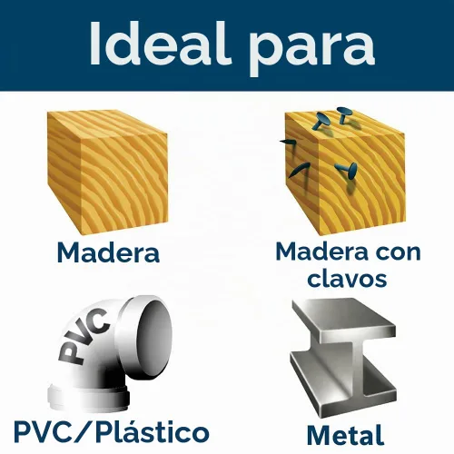 Vista 5 de BOSCH RSAP8PK - Juego surtido de 8 hojas de sierra recíproca multiusos, ideal para aplicaciones en madera, madera con clavos, metal, paneles