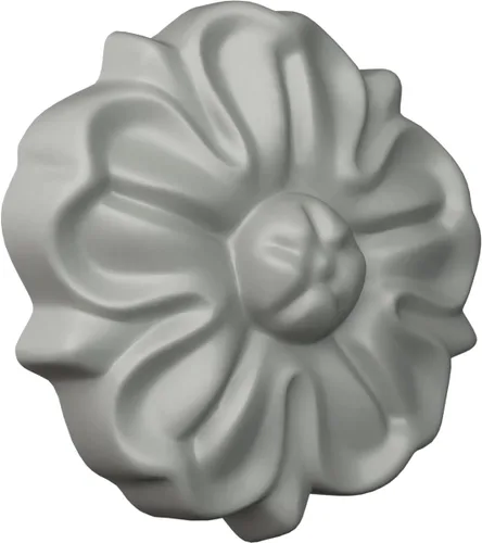 Vista 2 de Ekena Millwork ROS02X02NA Roseta redonda Nadia, 2 1/2"OD x 1/2"P, imprimado