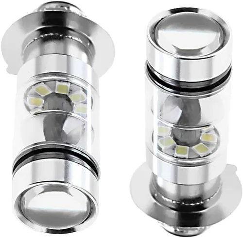Vista 2 de Bombillas LED H6M para faros delanteros, 100 W, 6000 K, color blanco, para Honda CRF RANCHER Kawasaki BAYOU PRAIRIE Yamaha YFZ450R Rhino 700 Raptor