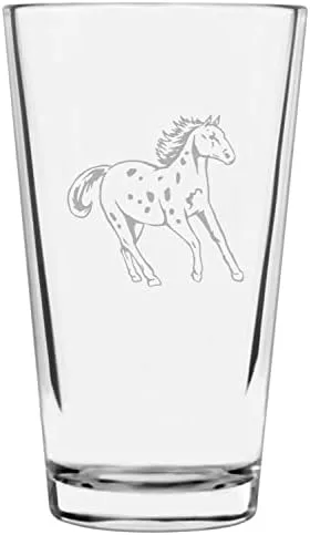 Vista 51 de Shetland Pony (cuerpo) - Vaso de pinta grabado con temática de caballo alternativo de 16 onzas