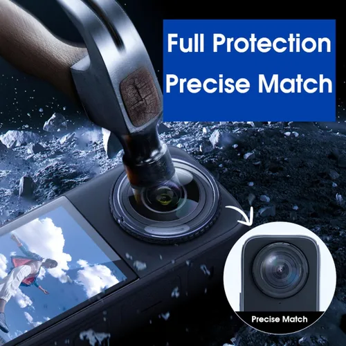Vista 6 de STARTRC VCR Protector de lente para Insta360 X5, cubierta protectora de lente de PC con revestimiento antirreflectante para accesorios Insta 360 X5