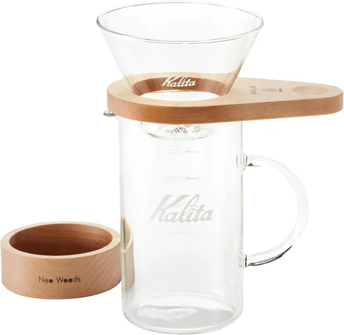 Vista 6 de Kalita WDG-185#44315 - Juego de gotero de café cuadrado para 2 a 4 personas