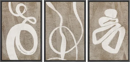 Vista 32 de SIGNWIN Lienzo enmarcado para pared, juego de arte dramático de cielo tormentoso, ilustraciones de paisaje nuboso Moody, arte moderno decorativo