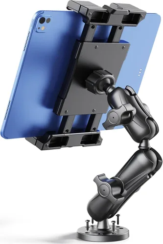 Vista 10 de OHLPRO Soporte para Tableta para Camión, Soporte de Coche con Base de Taladro Resistente para iPad, mini, Samsung Galaxy (7" - 11") para Tablero