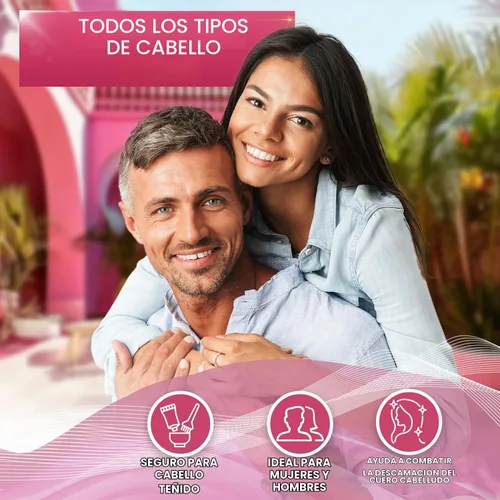 Vista 6 de Champú de Vinagre de Sidra de Manzana - Sin Sulfatos, Parabenos y Silicona, Producto Anticaspa para Mujeres y Hombres - Fórmula Profundamente