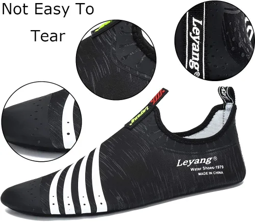 Vista 3 de Leyang - Zapatos acuáticos para mujer hombre niños para deportes de agua secado rápido para natación yoga aeróbic surf