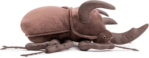 Vista 9 de Simulación Escarabajo Atlas Juguete de Peluche Relleno - 10" Insecto Animal Chalcosoma Atlas Realista, Modelo de Animales Crustáceos Suaves