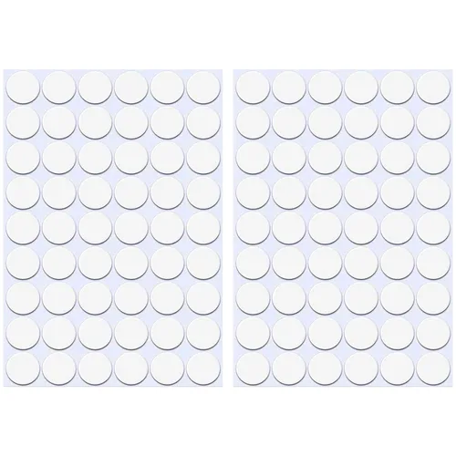 Vista 11 de Adhesivos autoadhesivos para agujeros de tornillo, 2 mesas 140 en 1, tapas autoadhesivas para tornillos a prueba de polvo, 0.472 in, color negro