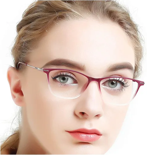 Vista 2 de OCCI CHIARI- gafas rectangulares ligeras de venta sin receta con lentes transparentes para mujeres 52 mm