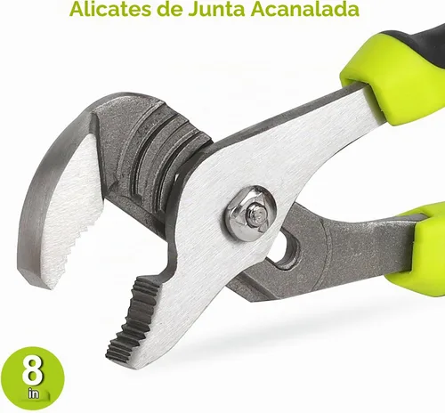 Vista 3 de Juego de alicates utilitarios FASTPRO de 5 piezas con bolsa de almacenamiento, incluye alicates de junta de ranura, diagonales, de punta larga