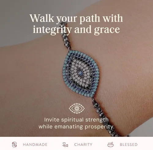 Vista 17 de KARMA AND LUCK - Camina con integridad - Pulsera de hematita genuina para mujer en tono dorado de 5.5 a 7.5 pulgadas con cierre de cordón ajustable