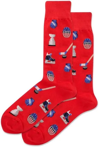 Vista 25 de Hot Sox Calcetines deportivos y atléticos divertidos para hombre, paquete de 1 par, regalos de moda novedosos y divertidos Por encima del par