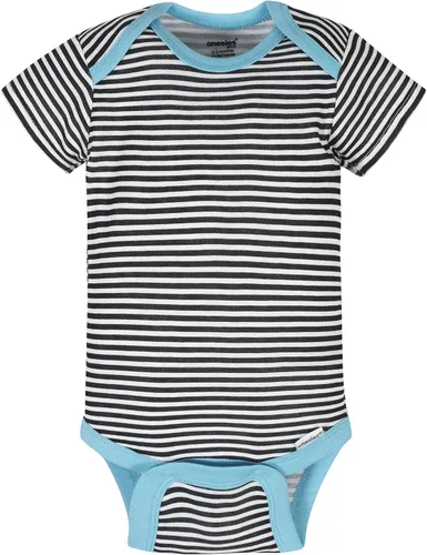 Vista 3 de Onesies Brand Paquete de 8 mamelucos unisex de manga corta para bebé