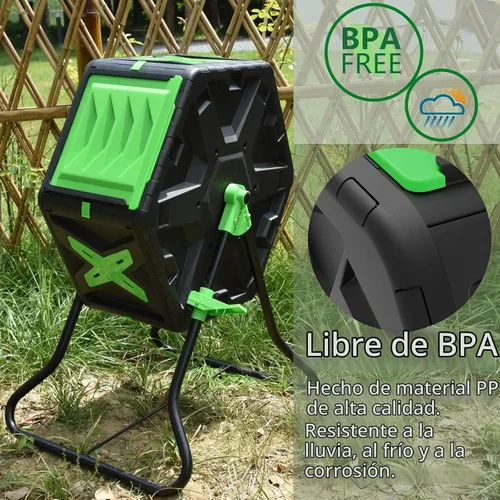 Vista 5 de SQUEEZE master Vaso de compostaje ligero de una sola cámara para compost de 18.5 galones/70L