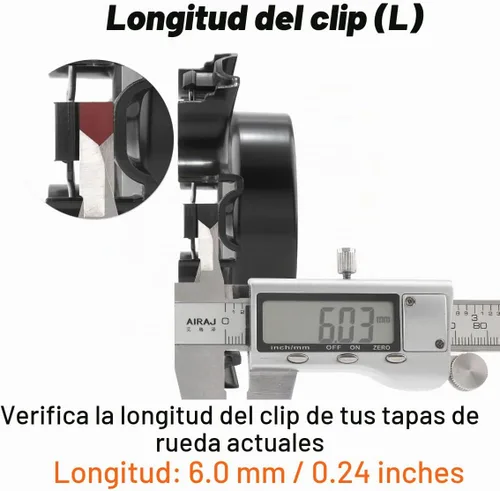 Vista 4 de Tapacubos centrales TRD para Tacoma H659-TRD, 4 unidades, color negro mate