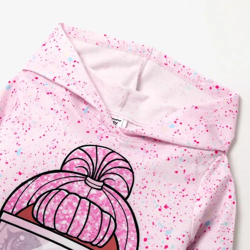 Vista 3 de L.O.L. Surprise! Sudadera con capucha para niñas, manga larga, sudadera con capucha para niñas, ropa de otoño e invierno