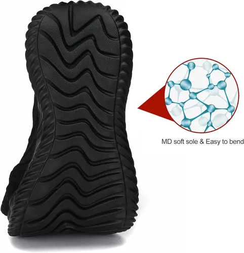 Vista 4 de Zapatos casuales para correr para hombre, ligeros, cómodos, informales, de malla, para trabajo, gimnasio, tenis, caminar, entrenamiento cruzado