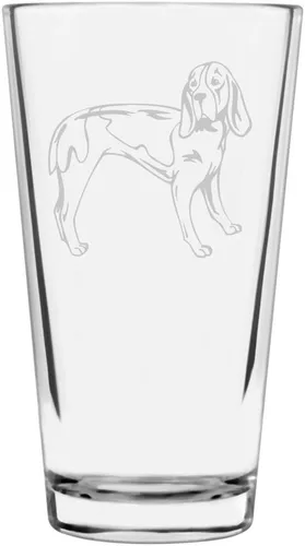 Vista 412 de Podenco Canario - Vaso de pinta de 16 onzas con temática de perro personalizado