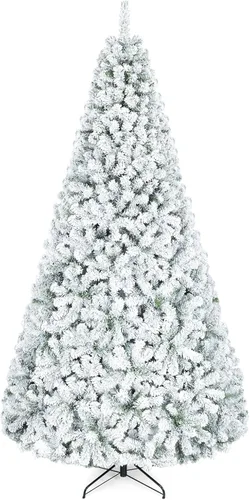 Vista 12 de HAPPYGRILL Árbol de Navidad artificial de 4 pies, árbol de Navidad sin Verde