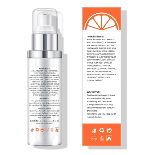 Vista 8 de Crema de retinol para cara, cremas de colágeno para el cuello para tensar y reafirmar, hidratante facial antienvejecimiento día y noche + suero