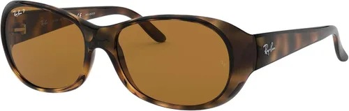 Vista 2 de Ray-Ban RB4061 - Gafas de sol ovaladas para mujer color marrón polarizado 2165in