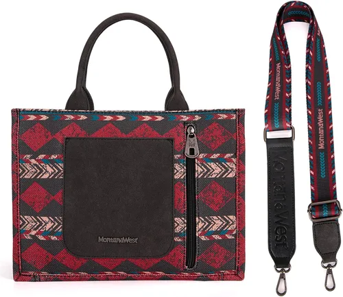 Vista 2 de Montana West Tote Bag for Women Western Boho Satchel Purse