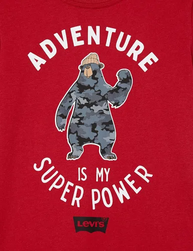Vista 4 de Levi's Conjunto de 3 piezas de camiseta y sudadera con diseño gráfico para bebés