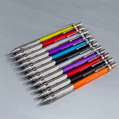Vista 6 de Pentel GraphGear 300 - Lápiz mecánico, caja de 12 lápices, color negro, 0.028 in
